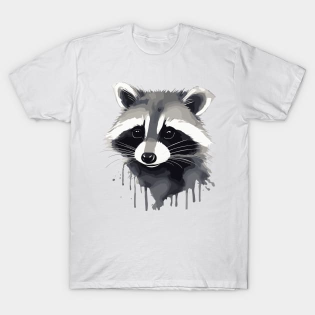 Raccoon watercolor T-Shirt by aceofspace